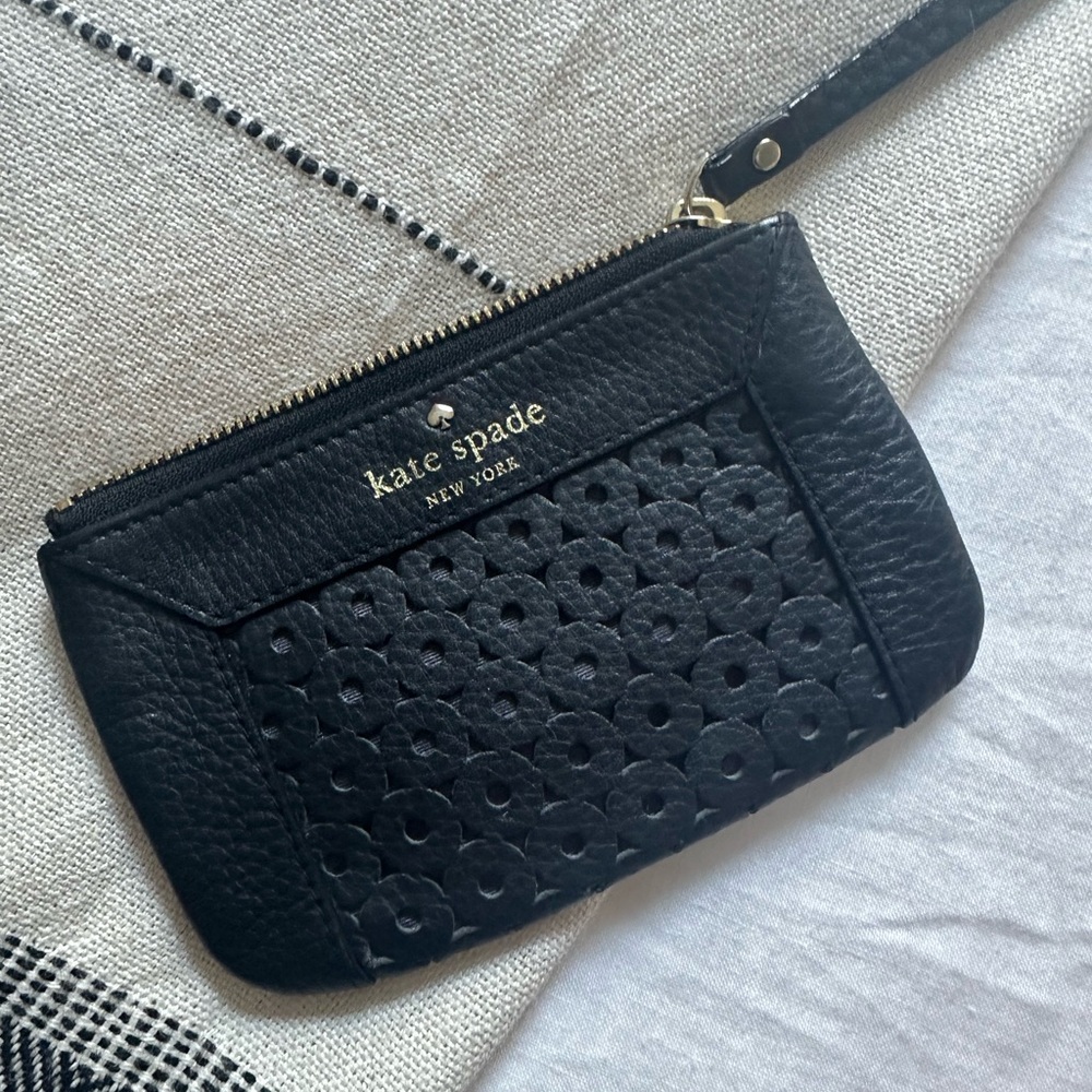 Kate Spade Black Wristlet Clutch